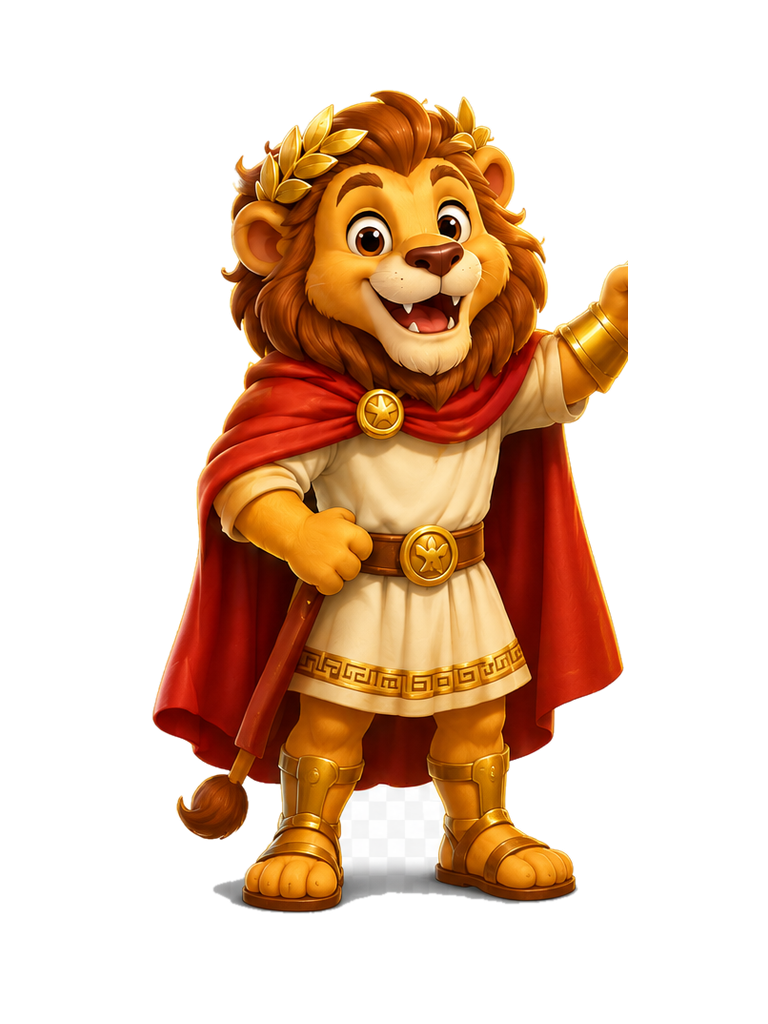 Leo, the lion guide of Rome King