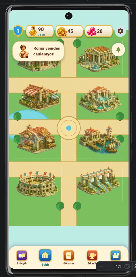 Rome King city restoration map